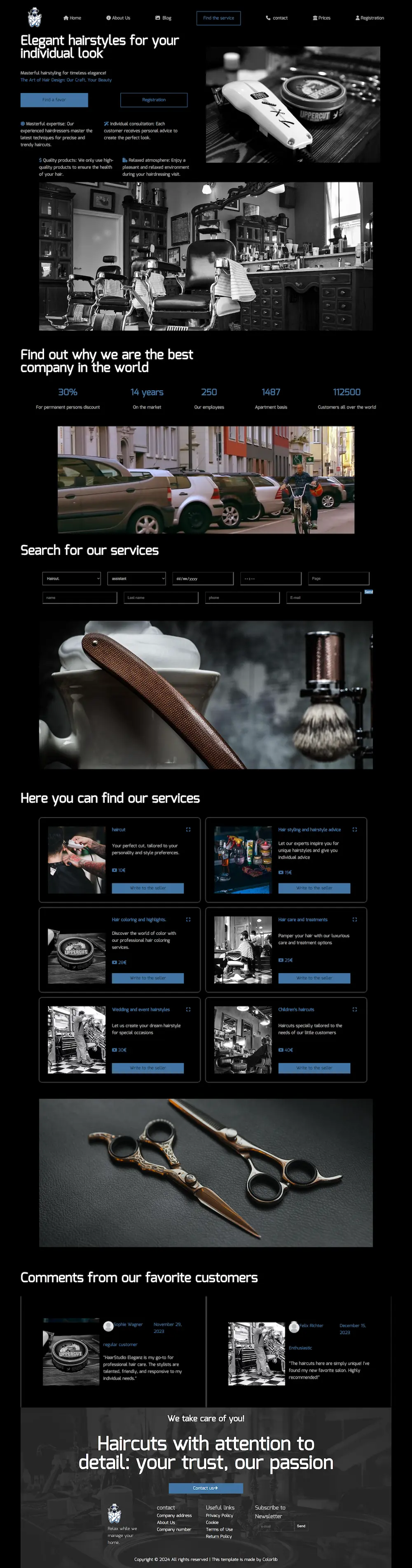 Landing page project preview