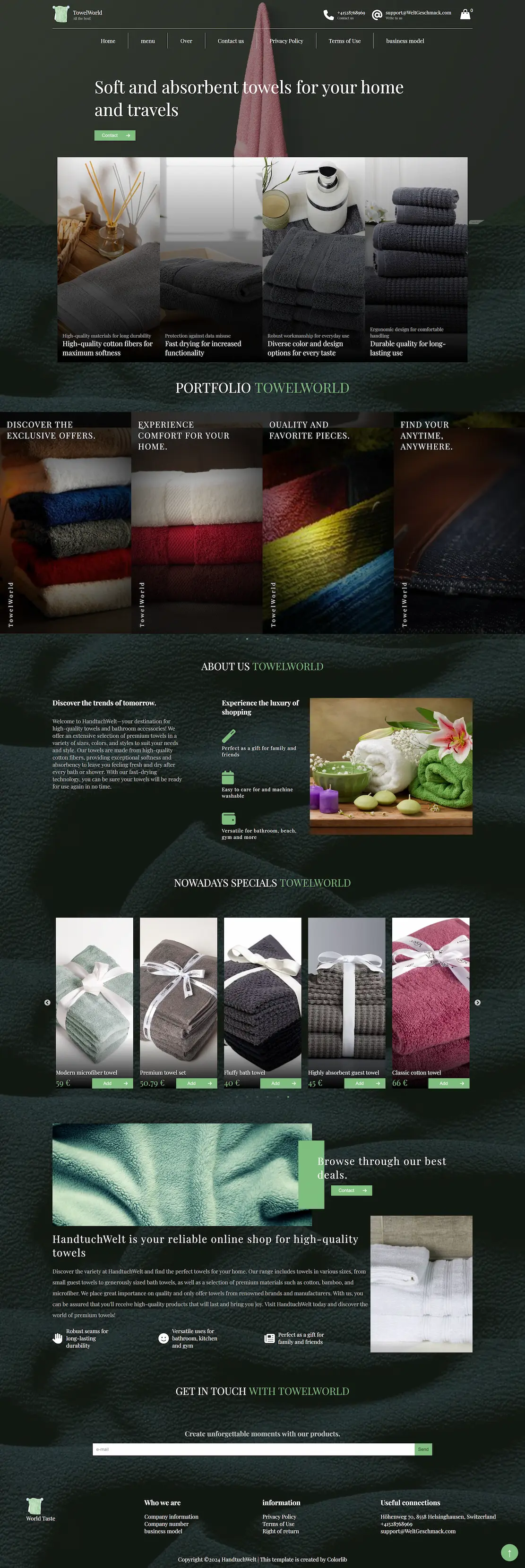 Online store project preview